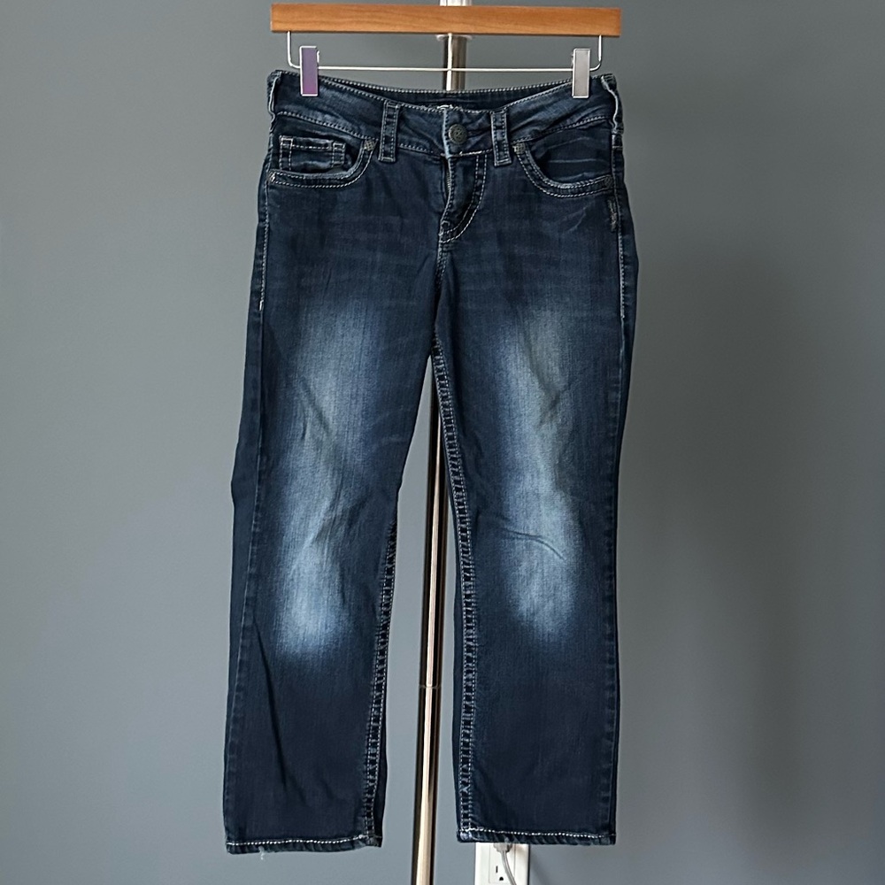 Silver Suki Mid Capri Jeans